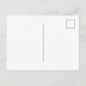 Waterverf Blue Floral | Verplaatsingsaankondiging Aankondigingskaart (Achterkant)