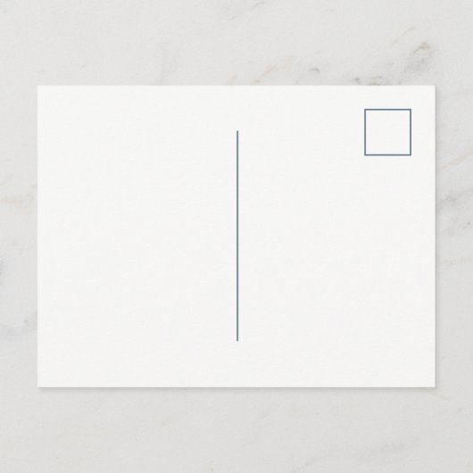 Waterverf Blue Floral | Verplaatsingsaankondiging Aankondigingskaart (Achterkant)