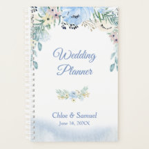 Waterverf Blue Floral Wedding