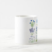 Waterverf Blue Flowers Collectie Chic Rustic Koffiemok (Center)