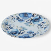 Waterverf Blue Flowers Papier Bord (Gekanteld)