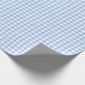 Waterverf Blue Gingham Cadeaupapier (Hoek)