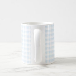 Waterverf Blue Gingham Coffee Mok