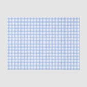 Waterverf Blue Gingham Tissuepapier (Voorkant)
