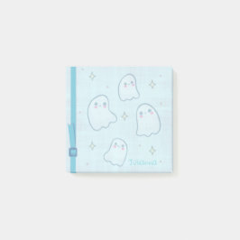 Waterverf Blue Girly Ghost Name Notes
