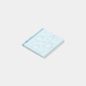 Waterverf Blue Girly Ghost Name Notes (Schuin)