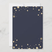 Waterverf Blue Gold Foil Mountain buitenshuis brui Kaart (Achterkant)