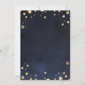 Waterverf Blue Gold Foil Mountain buitenshuis brui Kaart (Achterkant)