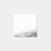 Waterverf Blue Gold Foil Mountain buitenshuis brui Post-it® Notes (Voorkant)