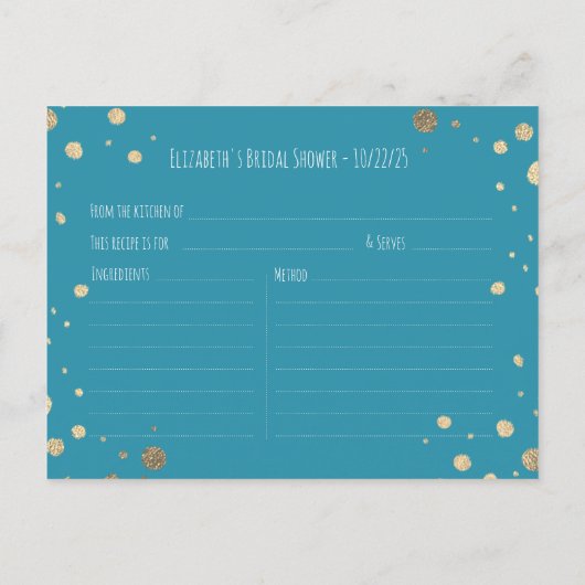 Waterverf Blue Gold Mountain Vrijgezellenfeest Rec Uitnodiging Briefkaart (Achterkant)