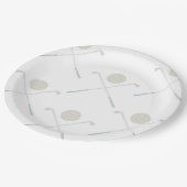 Waterverf Blue Golf Verjaardagsfeestje Papier Bord (Gekanteld)