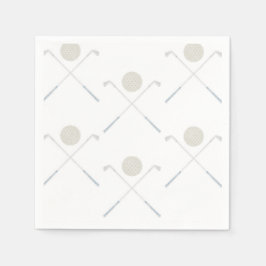 Waterverf Blue Golf verjaardagsfeestje Servet