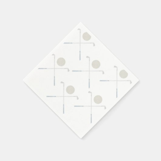 Waterverf Blue Golf verjaardagsfeestje Servet (Hoek)