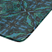 Waterverf Blue Green Azulejo Spaanse Tegel Snijplank (Hoek)