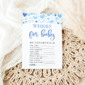 Waterverf Blue Hearts Valentijn Wensen voor Baby Kaart