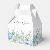 Waterverf Blue Hydrangea Bedankdoosjes (Achterkant)