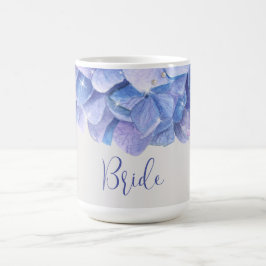 Waterverf Blue Hydrangea Bridal Party Koffiemok