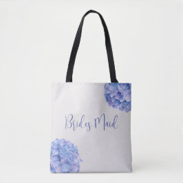 Waterverf Blue Hydrangea Bridal Party Tote Bag