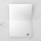 Waterverf Blue Hydrangea Flowers Thinking of You Kaart (Binnen)