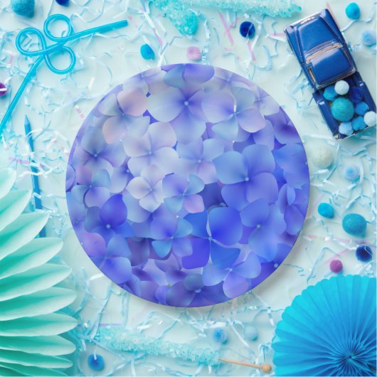 Waterverf Blue Hydrangea Papieren Bordje (Feest)