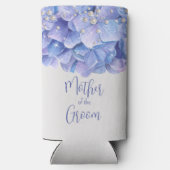 Waterverf Blue Hydrangea Pearl Seltzer Blikjeskoeler (Achterkant)