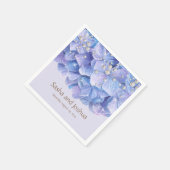 Waterverf Blue Hydrangea Pearl Servet (Hoek)