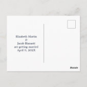 Waterverf Blue Hydrangea Save the Date Briefkaart (Achterkant)