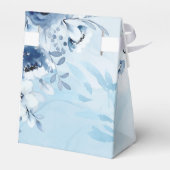 Waterverf Blue is een Baby shower van een jongen Bedankdoosjes (Achterkant)
