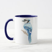 Waterverf Blue Jay Bird Natuur Art Mok (Links)