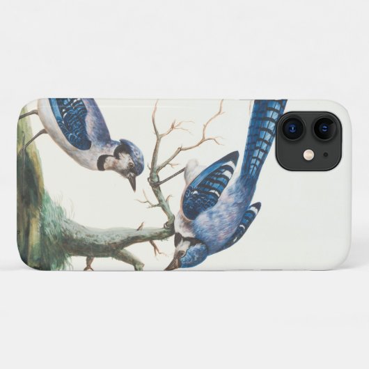 Waterverf Blue Jay Birds Art Case-Mate iPhone Case (Achterkant (horizontaal))
