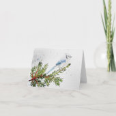 Waterverf Blue Jay Note Kaart (Voorkant)