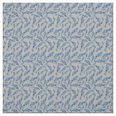Waterverf Blue Koi Fish Grey Pattern Stof (Swatch)