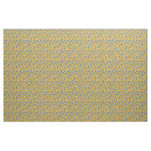 Waterverf Blue Koi Fish Yellow Pattern Stof (Fat Quarter)