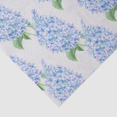 Waterverf Blue Lilacs Pattern Tissuepapier (Detail)