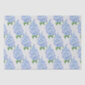 Waterverf Blue Lilacs Pattern Tissuepapier (Voorkant)