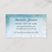 Waterverf Blue Mandala Yoga Therapy Visitekaartje (Achterkant)