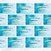 Waterverf Blue Modern Visitekaartje