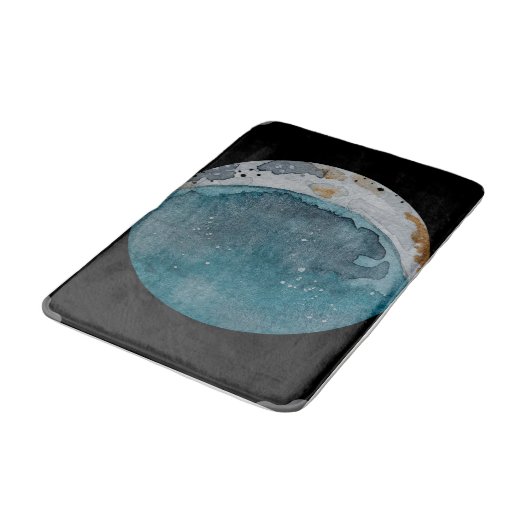 Waterverf Blue Moon Bath Mat (Gekanteld)