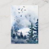 Waterverf Blue Mountain Receptie Informatiekaartje (Achterkant)