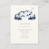 Waterverf Blue Mountain Receptie Informatiekaartje (Voorkant)