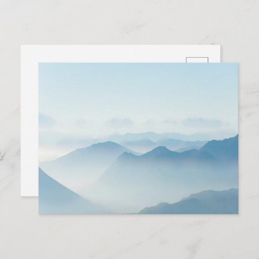 Waterverf Blue Mountains Briefkaart (Voorkant / Achterkant)