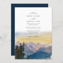 Waterverf Blue Mountains Pine Wedding