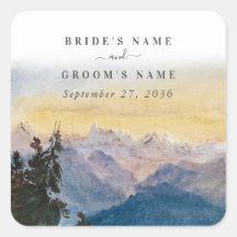 Waterverf Blue Mountains Pine Wedding