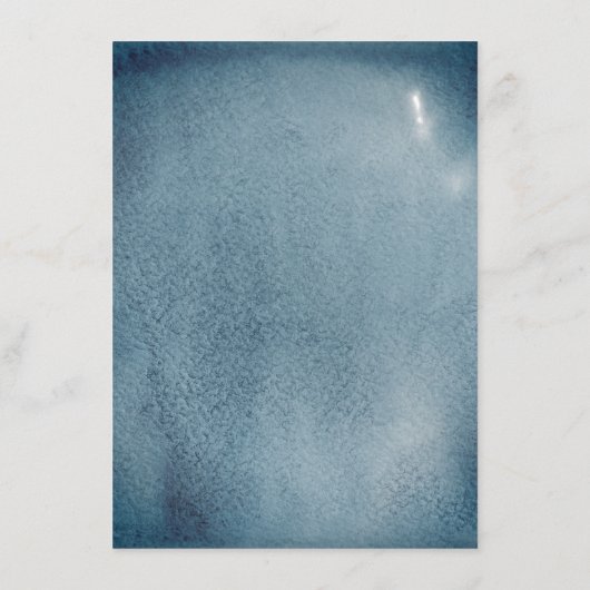 Waterverf Blue Navy eenvoudige nautische bruiloft Menu (Achterkant)