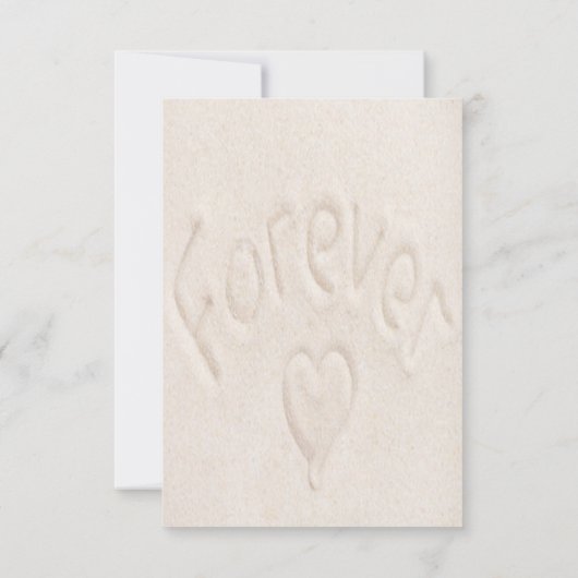 Waterverf Blue Ocean Beach Bewaar de datum Kaart (Achterkant)