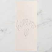 Waterverf Blue Ocean Beach Wedding Menu (Achterkant)