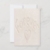 Waterverf Blue Ocean Beach Wedding Receptie Kaart (Achterkant)