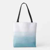 Waterverf Blue Ombre Tote Bag (Achterkant)