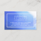 Waterverf Blue Ombre Visitekaartje (Voorkant)