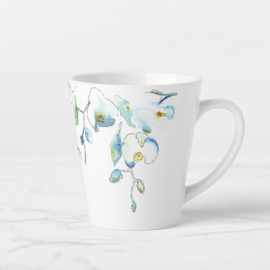 Waterverf Blue Orchid Mok (Rechts)